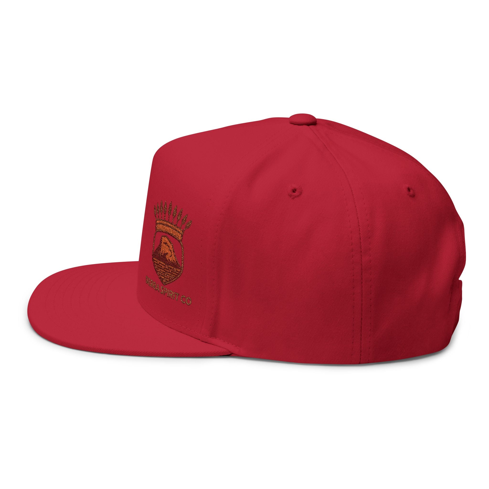 Sierra Spirit Org logo Flat Bill Cap (Embroidery)