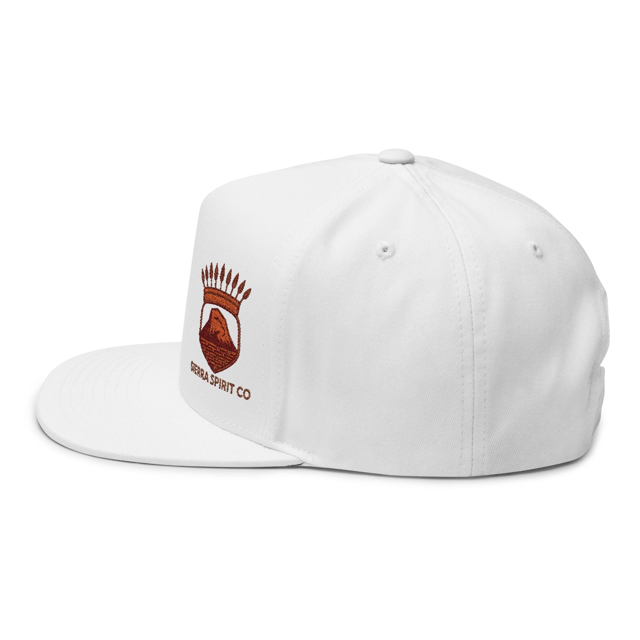 Sierra Spirit Org logo Flat Bill Cap (Embroidery)
