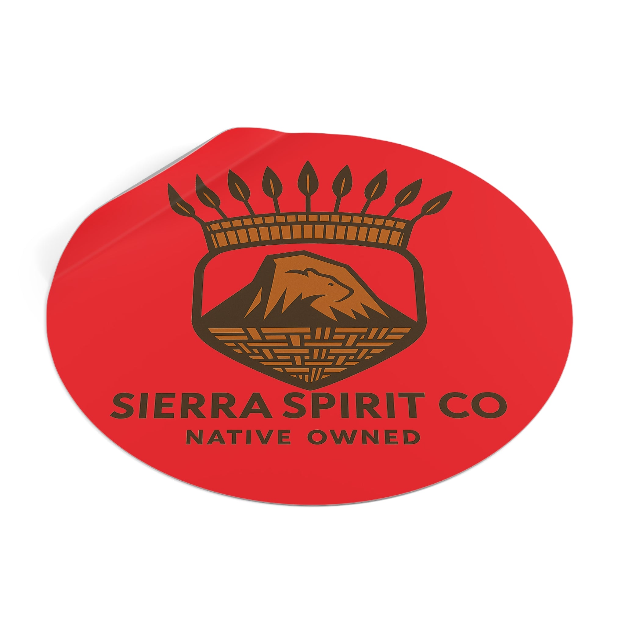 Sierra Spririt Co Round Vinyl Stickers