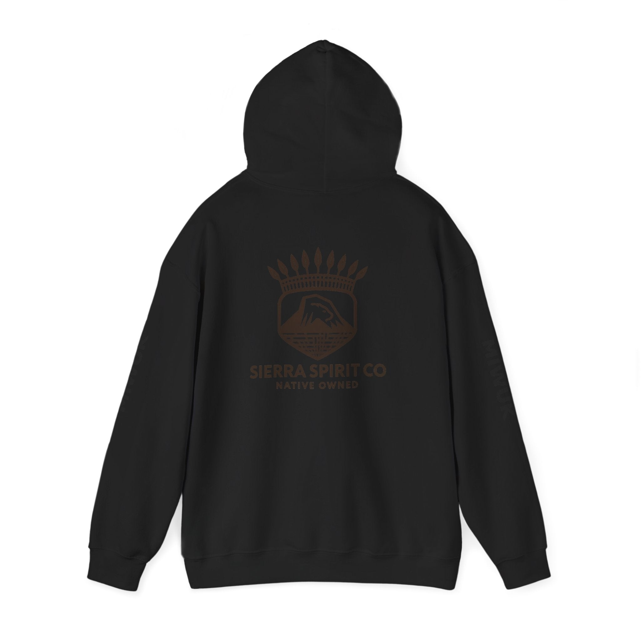 Miwuk sleeve Black logo Unisex Heavy Blend™ Hooded Sweatshirt