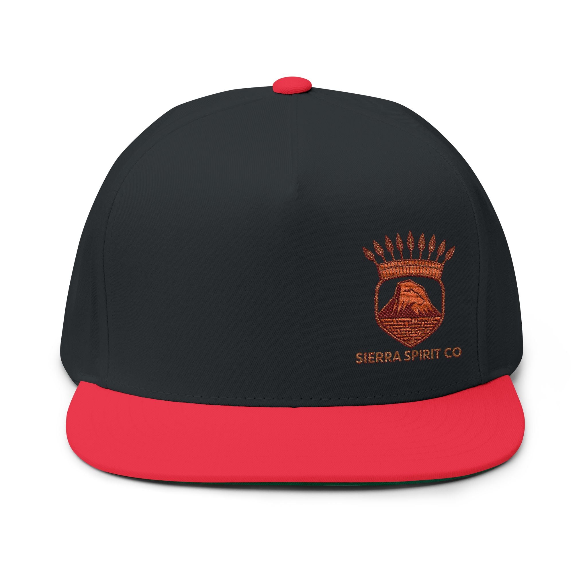 Sierra Spirit Org logo Flat Bill Cap (Embroidery)