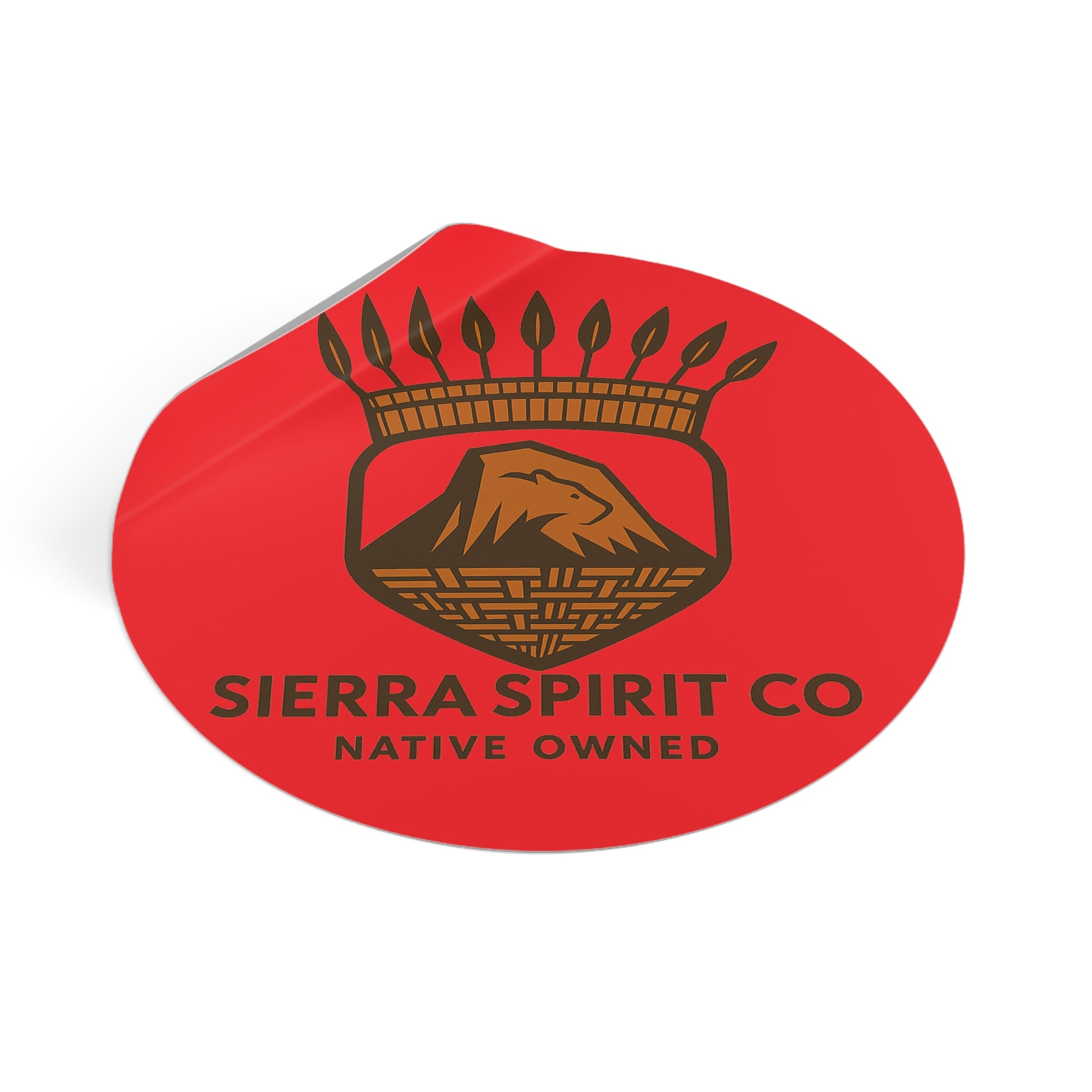 Sierra Spririt Co Round Vinyl Stickers