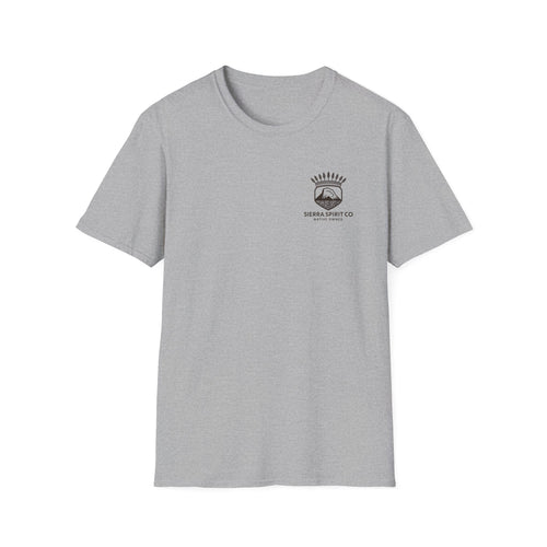 All Black Sierra Spirit Co Unisex Softstyle T-Shirt