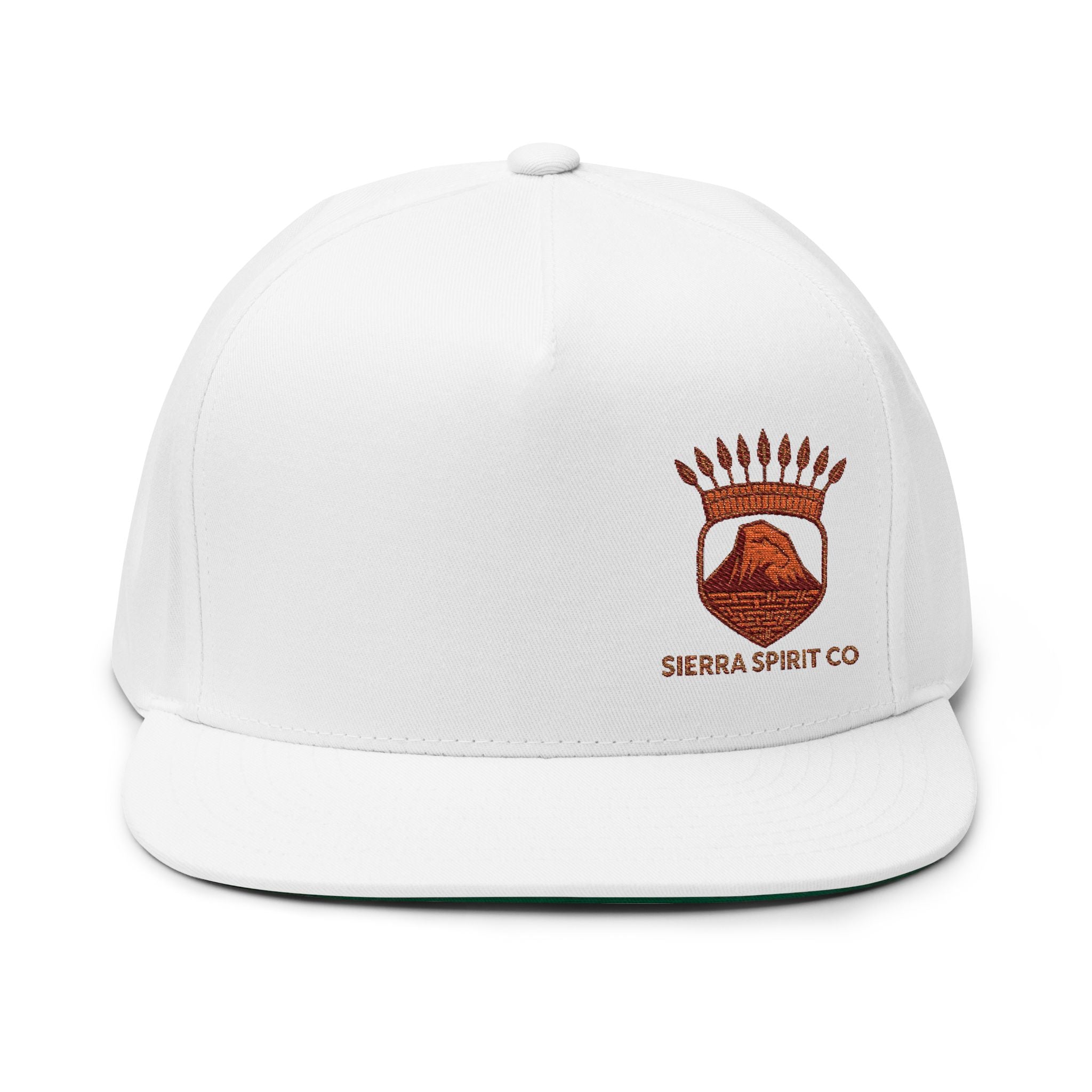Sierra Spirit Org logo Flat Bill Cap (Embroidery)