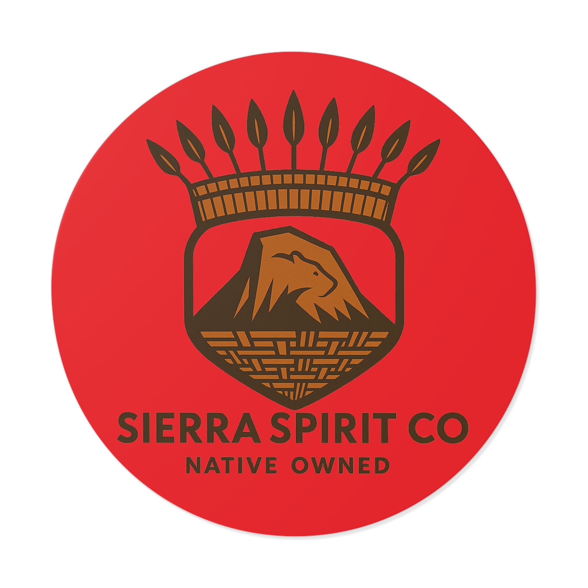 Sierra Spririt Co Round Vinyl Stickers