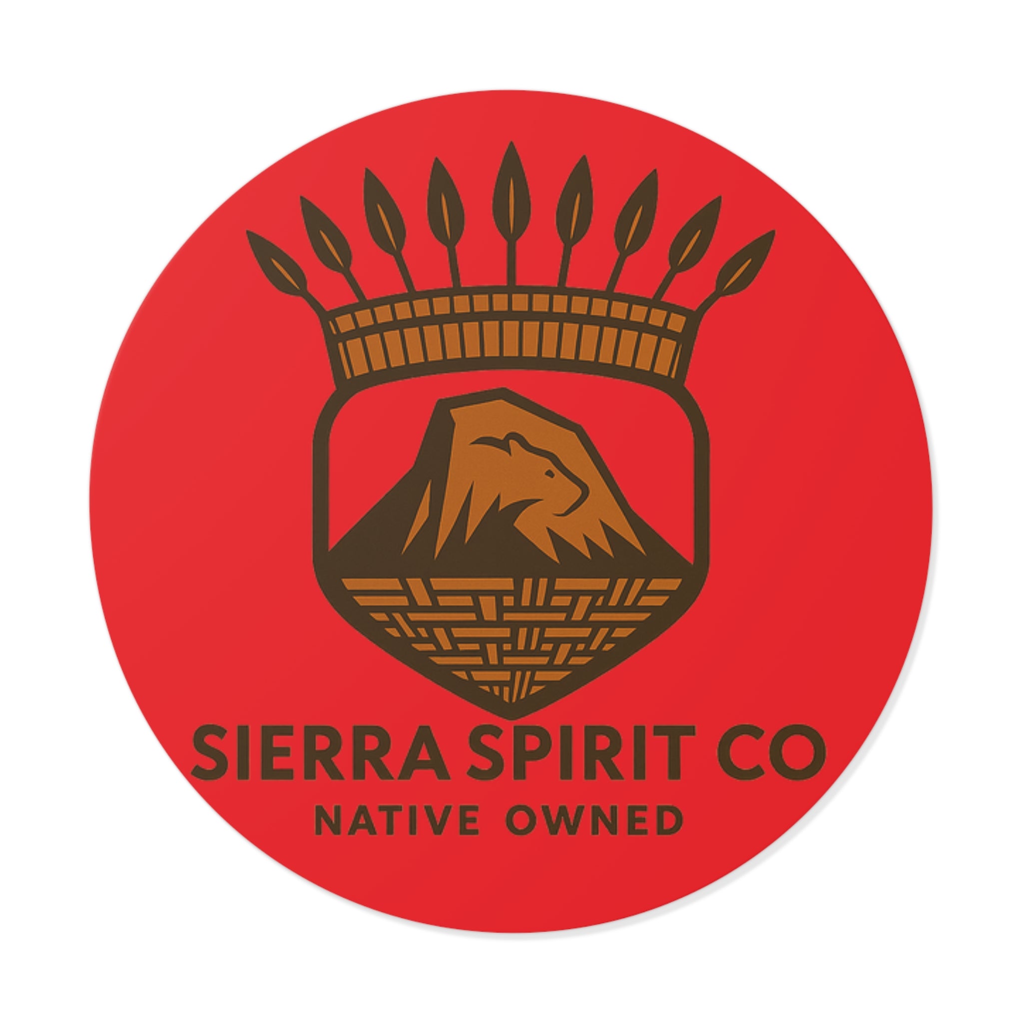 Sierra Spririt Co Round Vinyl Stickers