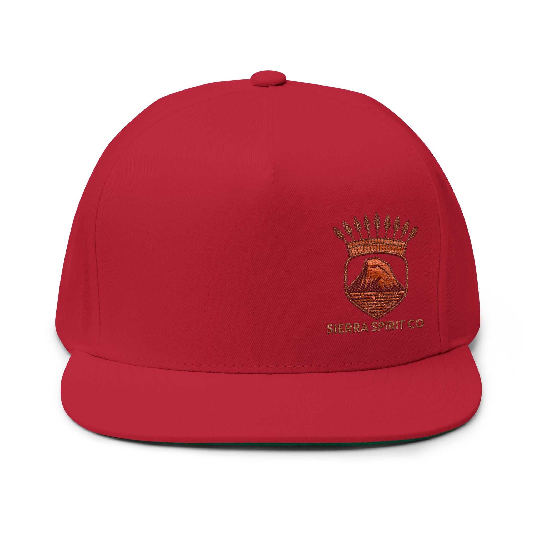 Sierra Spirit Org logo Flat Bill Cap (Embroidery)