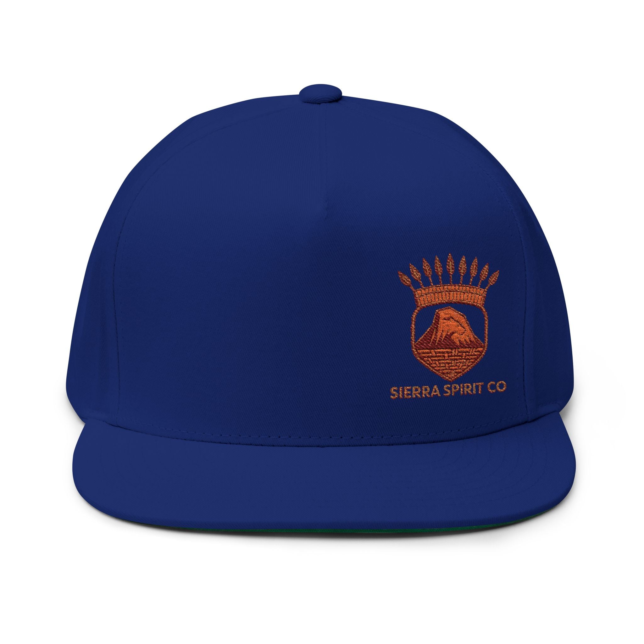 Sierra Spirit Org logo Flat Bill Cap (Embroidery)