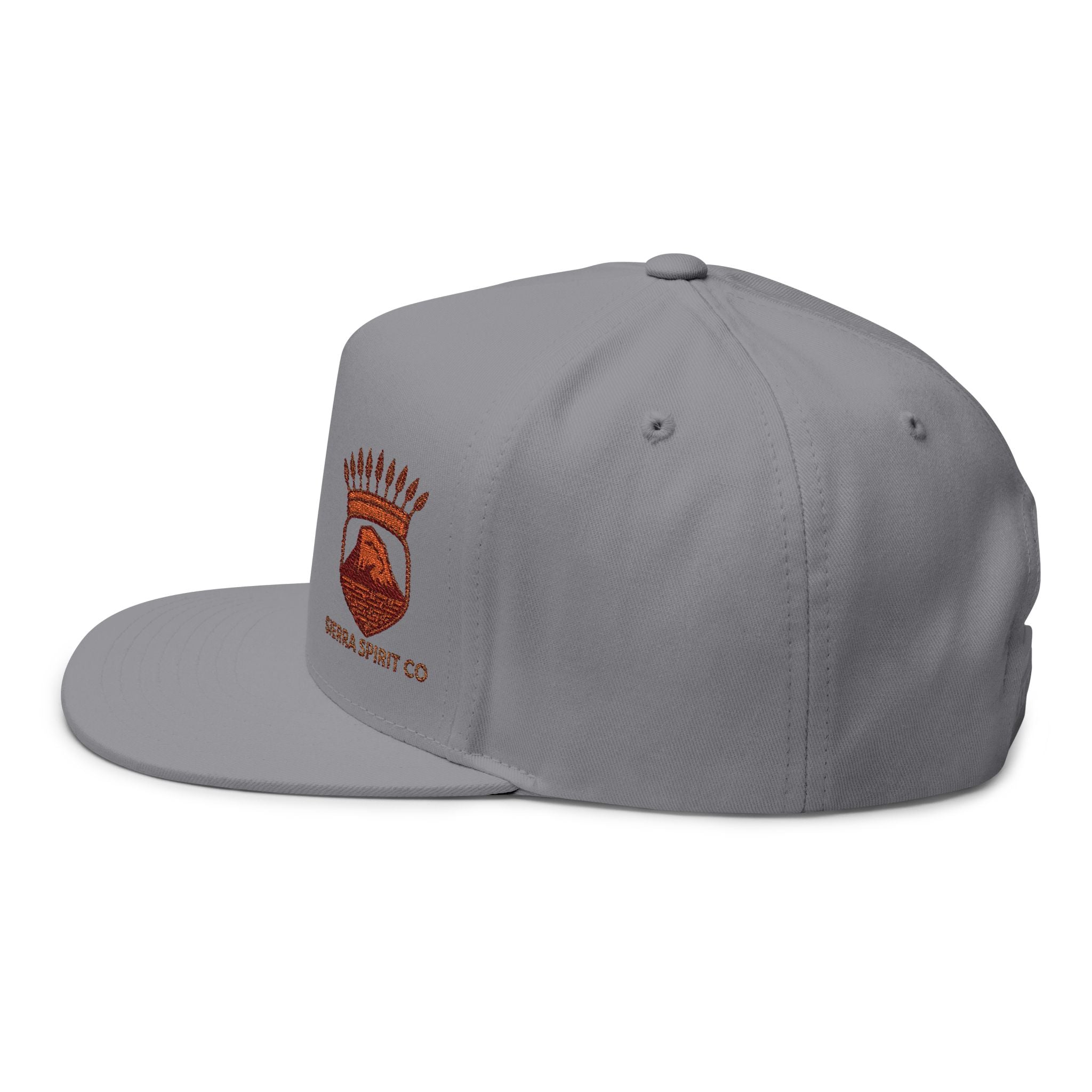 Sierra Spirit Org logo Flat Bill Cap (Embroidery)