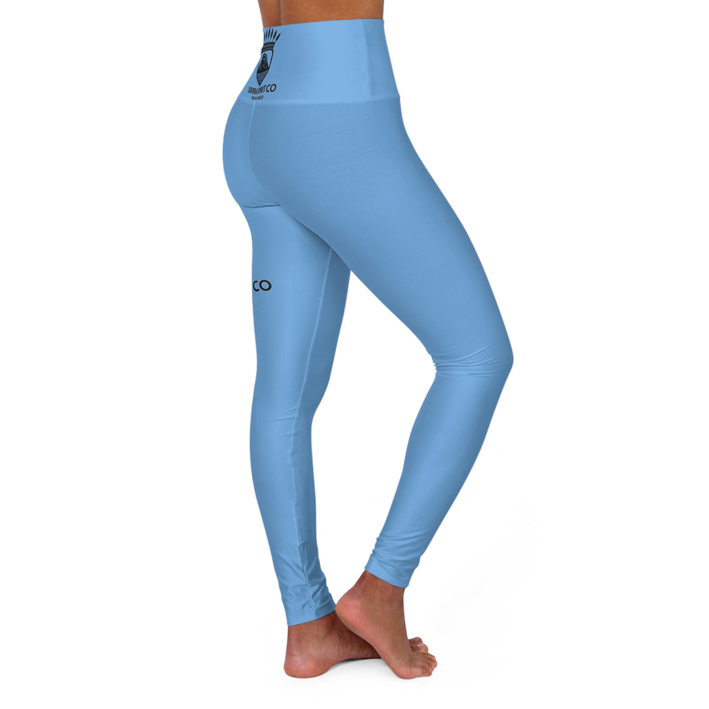 Sierra Spirit Co blue High Waisted Yoga Leggings (AOP)