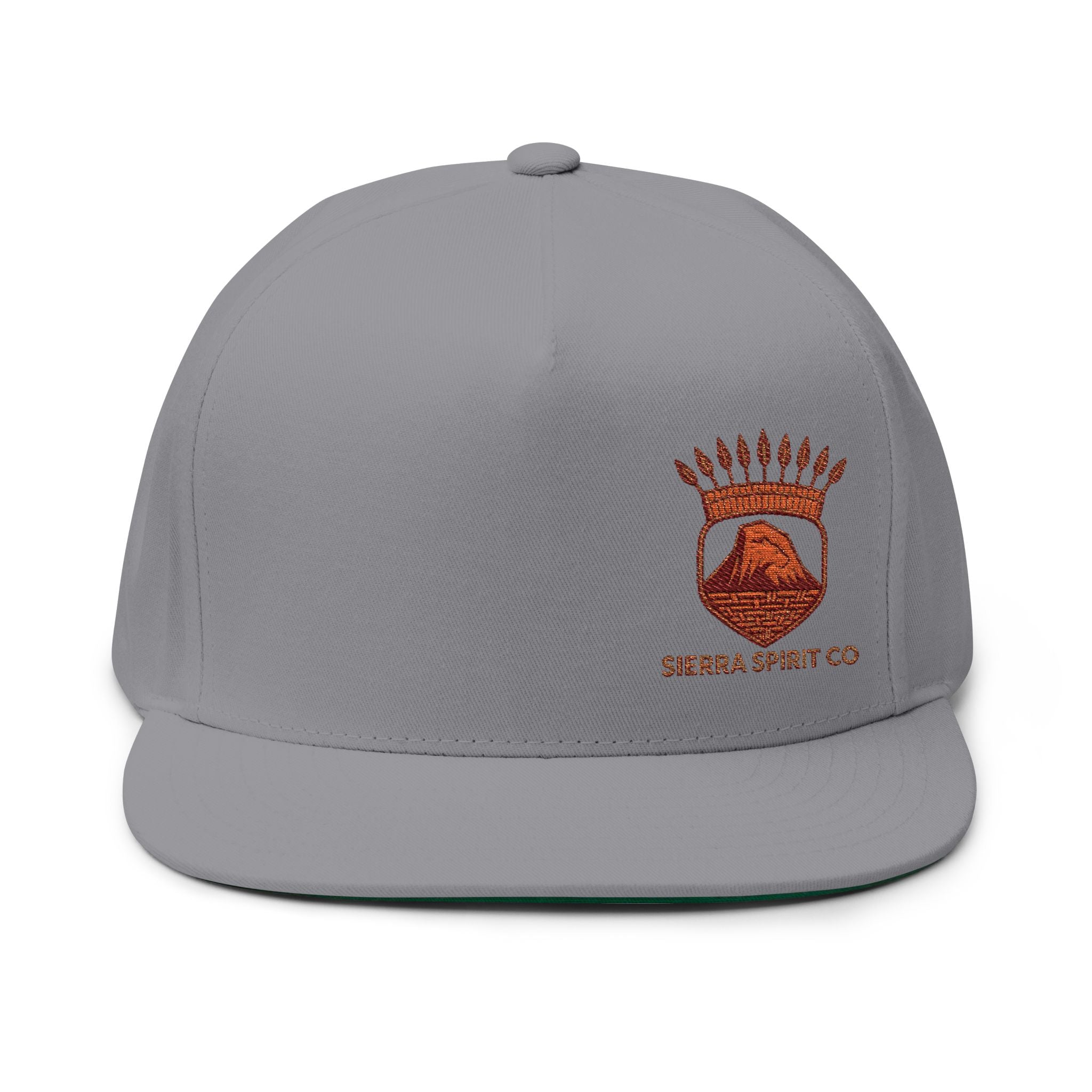 Sierra Spirit Org logo Flat Bill Cap (Embroidery)