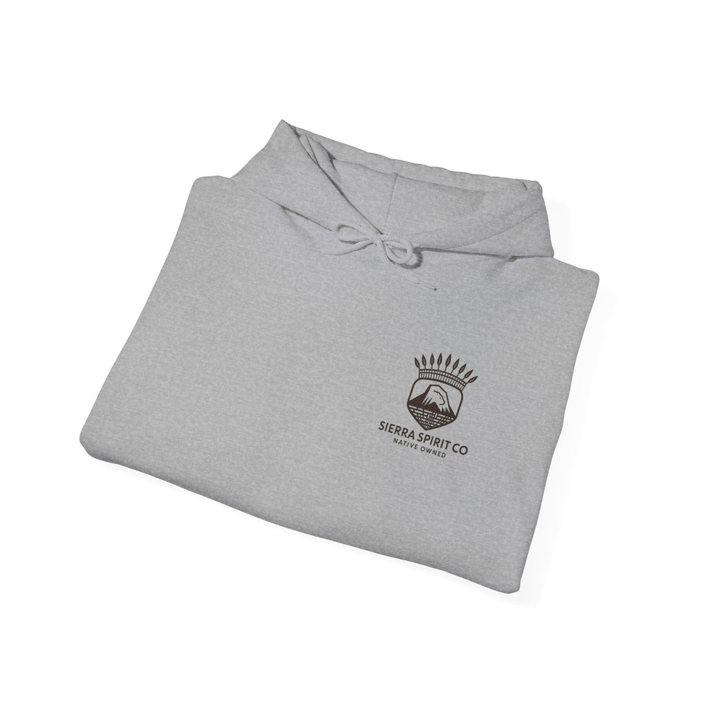 Miwuk sleeve Black logo Unisex Heavy Blend™ Hooded Sweatshirt